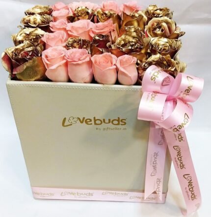 flower In Leather Box