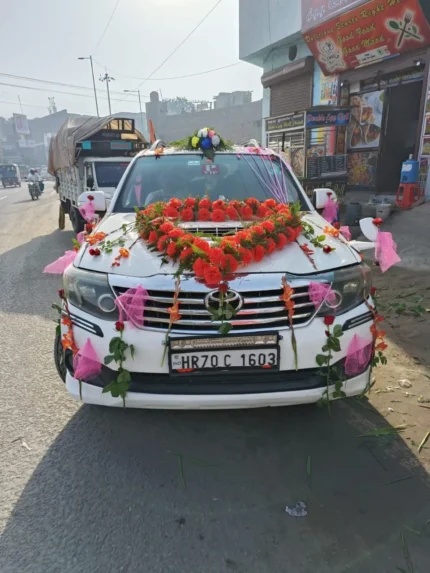 Wedding Car Decoration With Flowers Near Me
