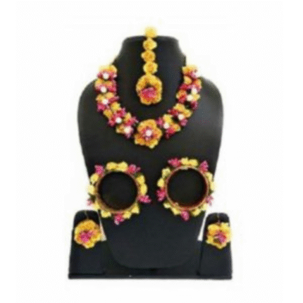 Yellow and pink Flower Jewelry mumbai