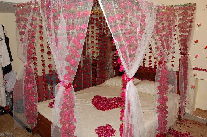 Romantic room Decoration for suhagraat