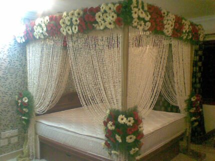 first night bed room decoration 9711655952 , wedding night bed decoration , honey moon bed room decoration